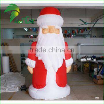 red inflatable giant Santa Claus