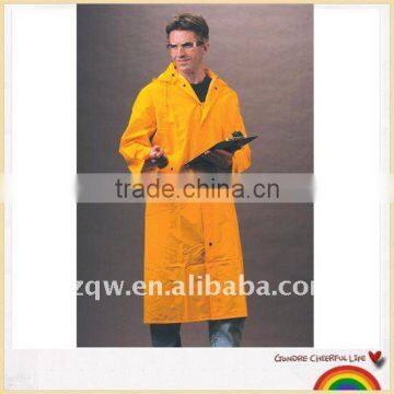 PVC/polyester classic yellow raincoat waterproof PVC clothes