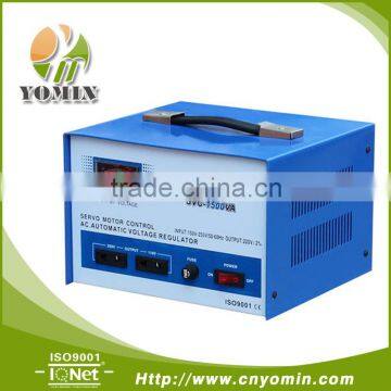 Manufacturer YMSVC-1.5 Single Phase Servo Motor Stabilizer , Automatic Stabilizer 1500VA /