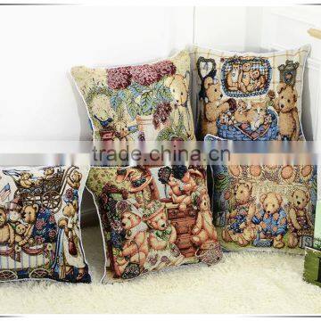 Handmade jacquard pattern rounded cushion covers, pillow covers