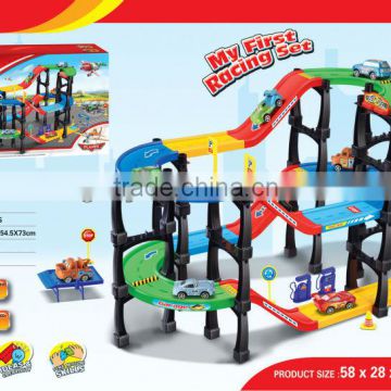 Wholesale Price 3D kid cars packing garage racing cars set