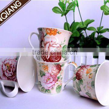 12oz New bone china coffe mugs for promotion dinner set chalk mugs