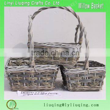 rectangular basket willow basket big fruit basket for storage