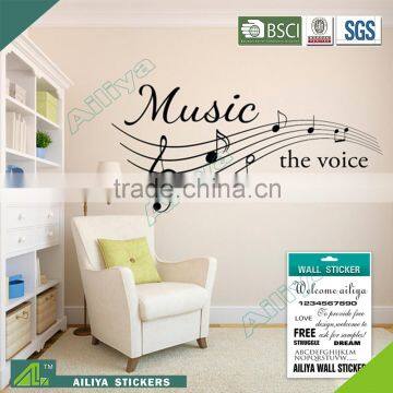 Hot sale Non-toxic removable wholesale fashion eco-friendly vinyl outdoor wall stickers