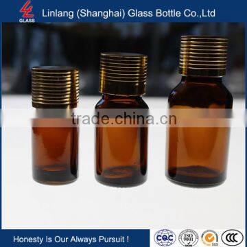 Import glass material essential oil use jar with dropper 5ml amber essential oil bottle