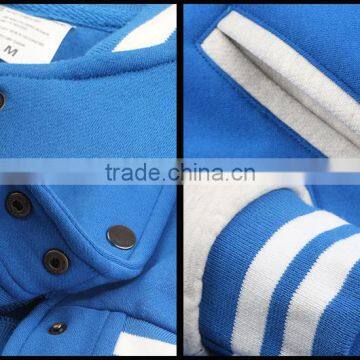 Newest Style Men and Women Pure Color Sweethearts Outfit Baseball Uniform Cardigan Add Wool Fleece Jacket photo-6