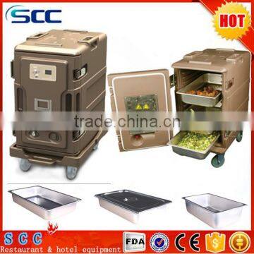 heat food service in hotel and restaurant with element food cart service in catering