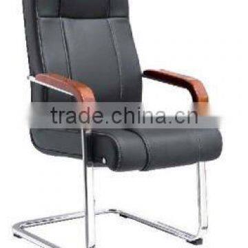 black pu wooden armrest chair conference chair HE-231