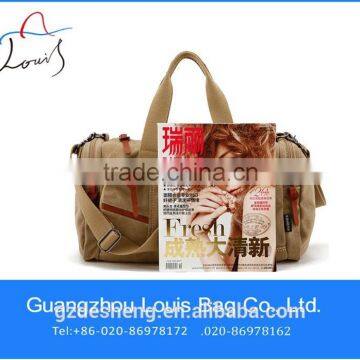 2015 new style high quanlity canvas travel tote bags