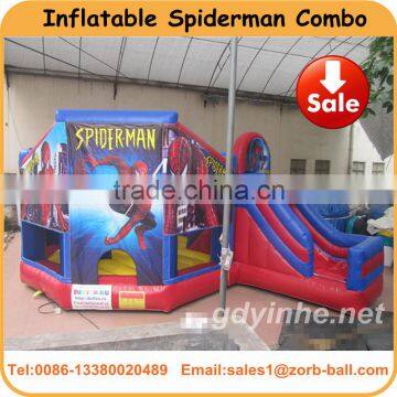 2016 inflatable spider man bouncy combo for kids