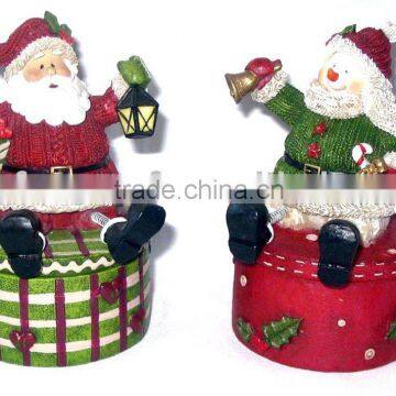 Polyresin Christmas Box Decoration Products