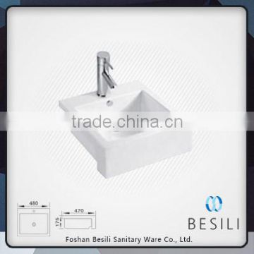 Semi counter Artistic ceramic washing basins D8059