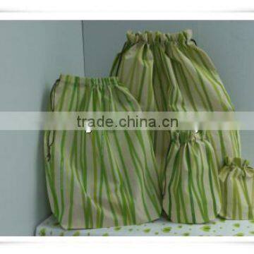 Internet used non woven flocking drawstring bag