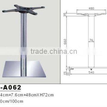 HS-A062 table leg Square 304 brushed stainless steel legs for table metal feet furniture leg for outdoor coffee dinning table