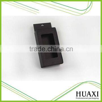 Black Window Corrugated Paper Box for Mobile Phone Accessories