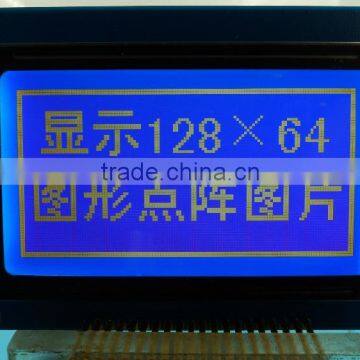 STN COG LCD display, monochrome matrix 128x64 lcd display