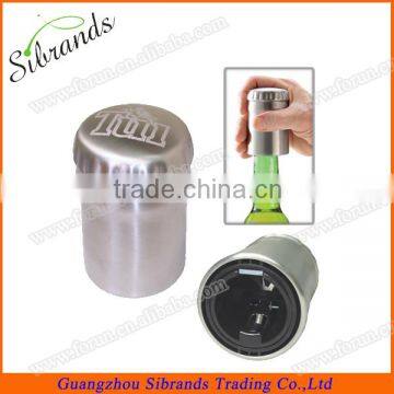 Barrel shaped bottle opener, stainless steel bottle opener, beer bottle opener