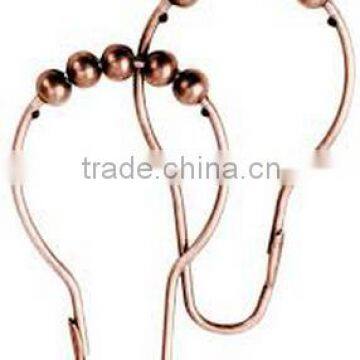 Shower Curtain Hook Antique Copper Roller Ball Hook
