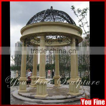 Hand Carved Decorative Garden Stone Wholesale Gazebo                        
                                                Quality Choice