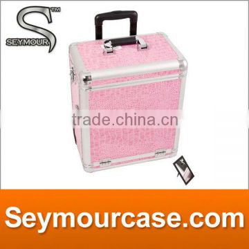 Beauty Aluminum Rolling Artist cosmetic Makeup Case