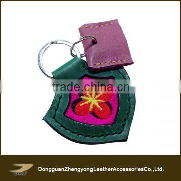 Custom Personalized Needlepoint Leather Key Fob photo-3