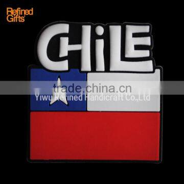 Variety Chile Flag PVC Rubber Soft 3D Fridge Magnets OEM Menufacture ECO-friendly