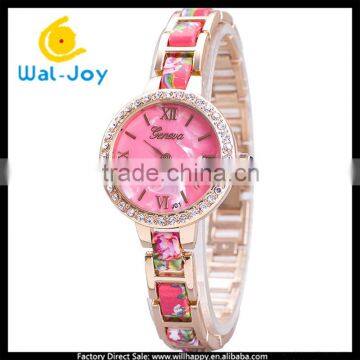 WJ-5220 luxury rhinestone pretty popular best selling quartz Geneva women wrist watch