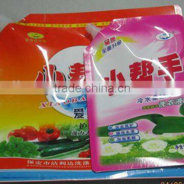 Liquid Detergent Packaing Bag, Stand Up Spout Pouch