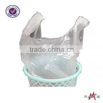 white pe plastic packing bag for supermarket