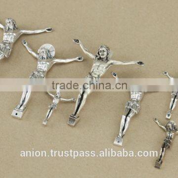 Metal Jesus Christ Crucifix for Olive Wood Crosses Large Size photo-4