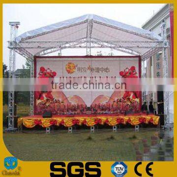 outdoor event wedding stage backdrop design