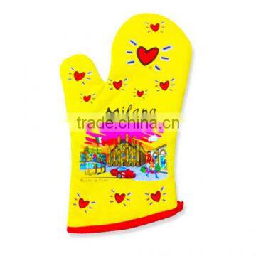 100% cotton printed oven glove