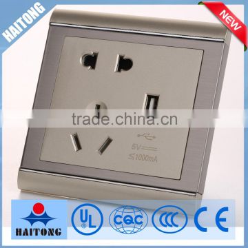 120v wireless modern wall switch with double USB for appliance with indicator