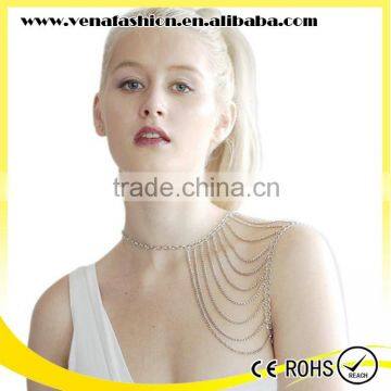 Women Shoulder Necklace Chain, Shoulder Chain Jewelry photo-3