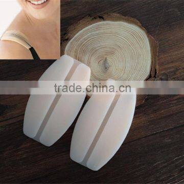 Silicone shoulder pads transparent straps stealth decompression antiskid shoulder pads Wholesale underwear shoulder pad