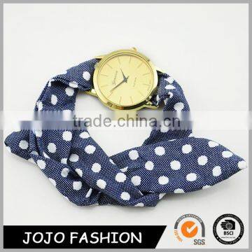 Women Ribbon Wristband Scarf Watch Lady Watch Bracelet