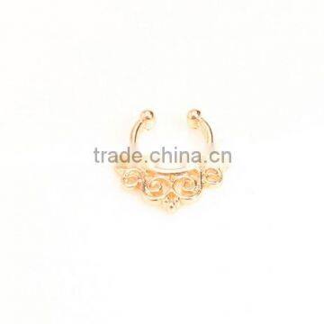 Alloy Charms Fake Septum Nose Ring Non Piercing Hanger Clip On Jewelry photo-5