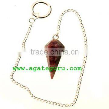 Lepidolite Crystal Pendulum Dowser