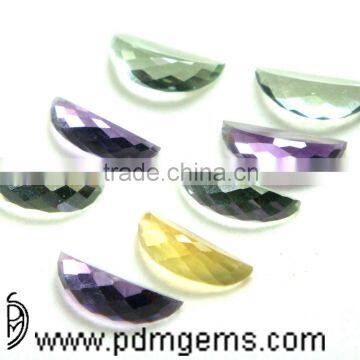 Multi Gemstones Watermelon Slice Cut Faceted Lot For Finger Rings From Manufacturer