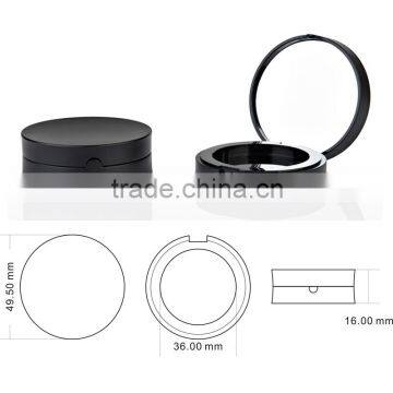 Black Pressed Powder Empty Cosmetic Compact Powder Case photo-2
