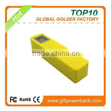 2600mAh hotsale phone charger mini portable external backup power banks