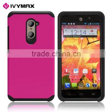 Heavy duty dual layer hybrid mobile phone case accessories for ZTE z988