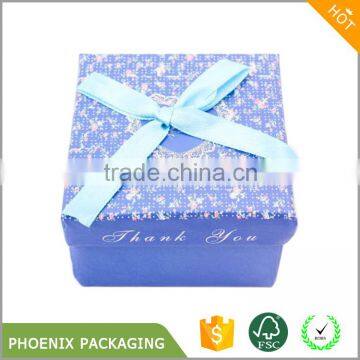 Paper Cardboard Square Ring Earring Jewelry Gift Boxes photo-3