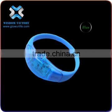 2016 Custom New Products PVC Sound Activated LED Flashing Concert Logo Bracelet,led Bracelet photo-6