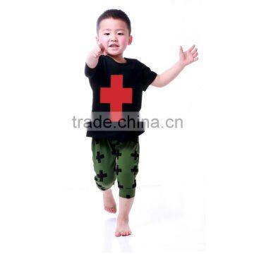 Fashion The Red Cross newborn baby clothes in chilren clothing sets