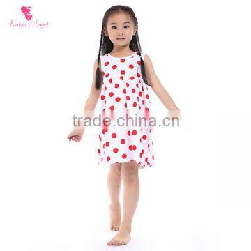 summer baby girl red spot pattern cute dress sleeveless dress little girl one piece dress