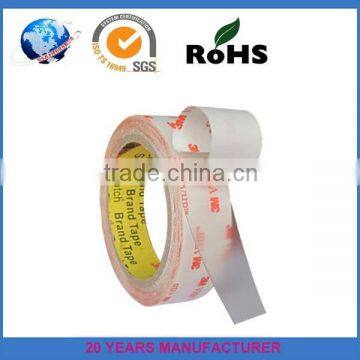 3M VHB Tape 4920 is a firm, double-sided, pressure-sensitive, closed-cell acrylic foam tape with a paper liner. 15 mil thick.