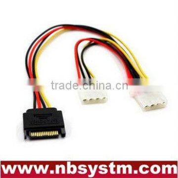 SATA 15pin to 6pin PCI express card power cable