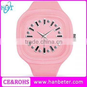 Newest style fashion jelly watch custom kids jelly watches with japan movement from hanbeter