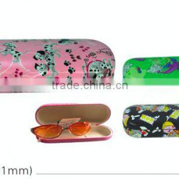 metal case/eyeglass case customized/iron case wrapped with PU/PVC